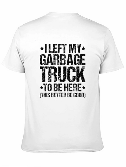 Camiseta Hombre Negra Camión de Basura