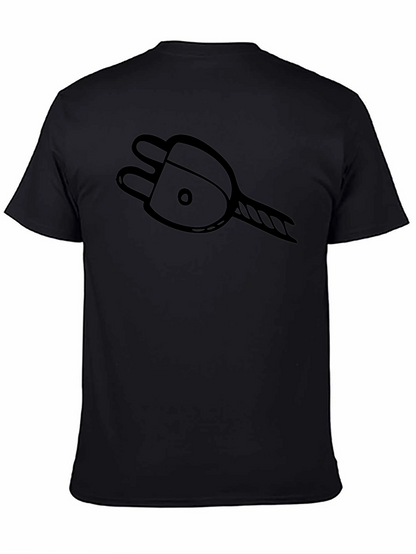 Camiseta Negra con Diseño de Enchufe