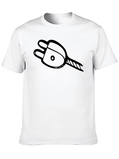 Camiseta Negra con Diseño de Enchufe