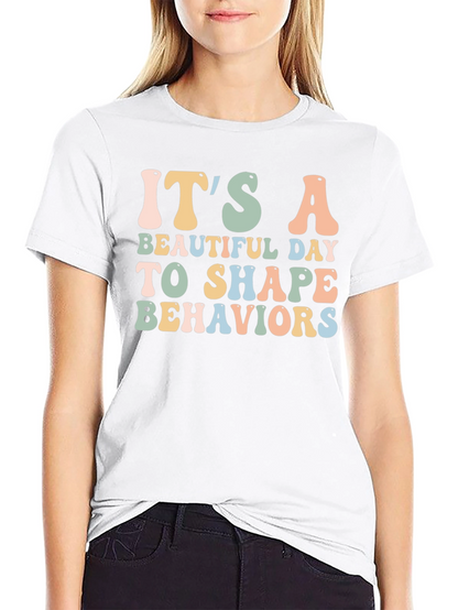 Camiseta Negra: Es Un Día Hermoso Para Moldear Conductas