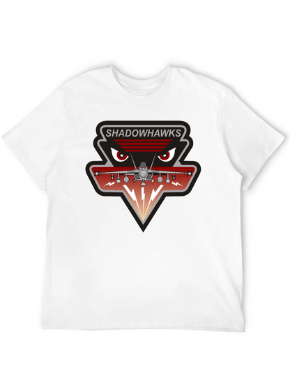 Camiseta Negra Shadowhawks - Diseño Aviación Militar