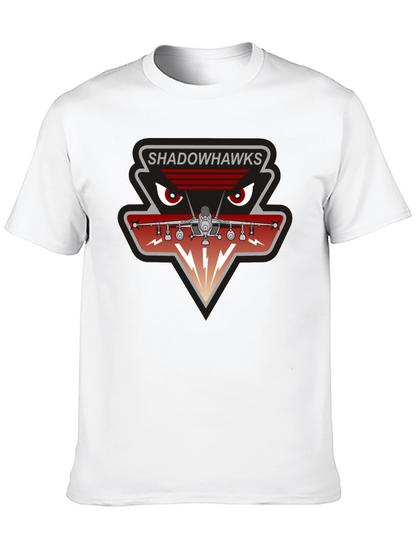 Camiseta Negra Shadowhawks - Diseño Aviación Militar