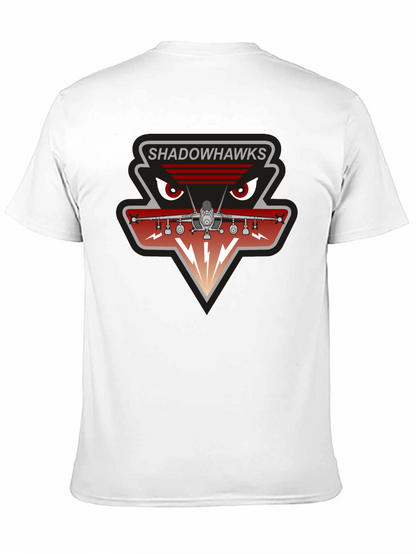 Camiseta Negra Shadowhawks - Diseño Aviación Militar