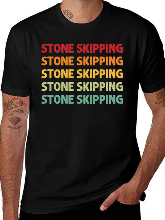 Camiseta Negra Vintage Salto de Piedras