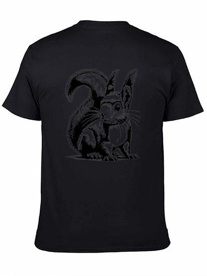 Camiseta Negra con Diseño de Ardilla