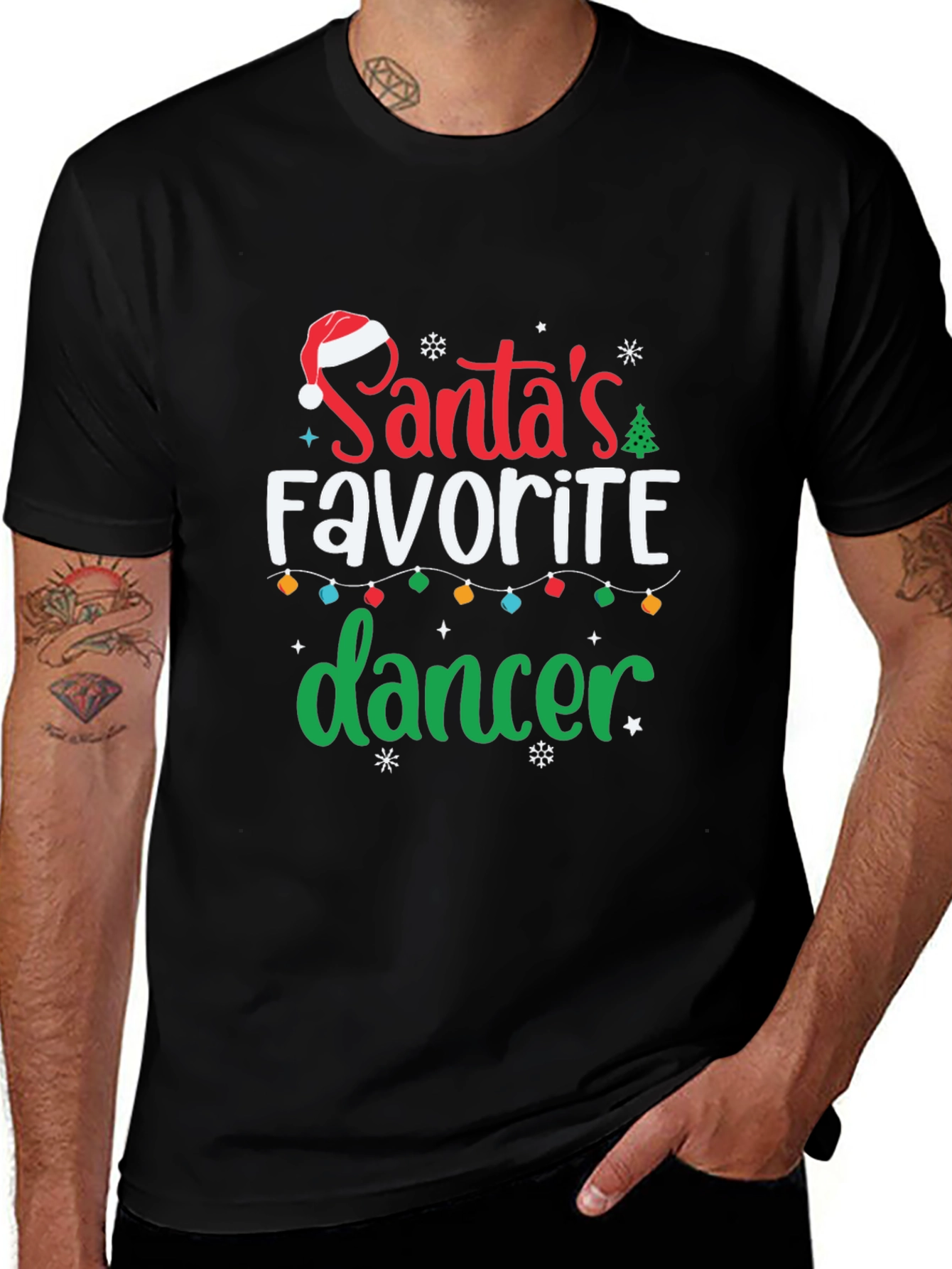 Camiseta Navideña: La Bailarina Favorita de Santa
