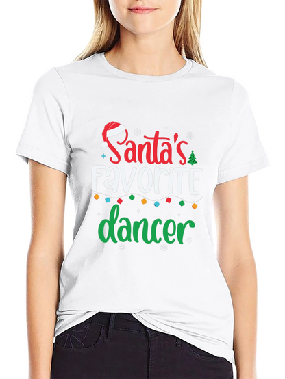 Camiseta Navideña: La Bailarina Favorita de Santa
