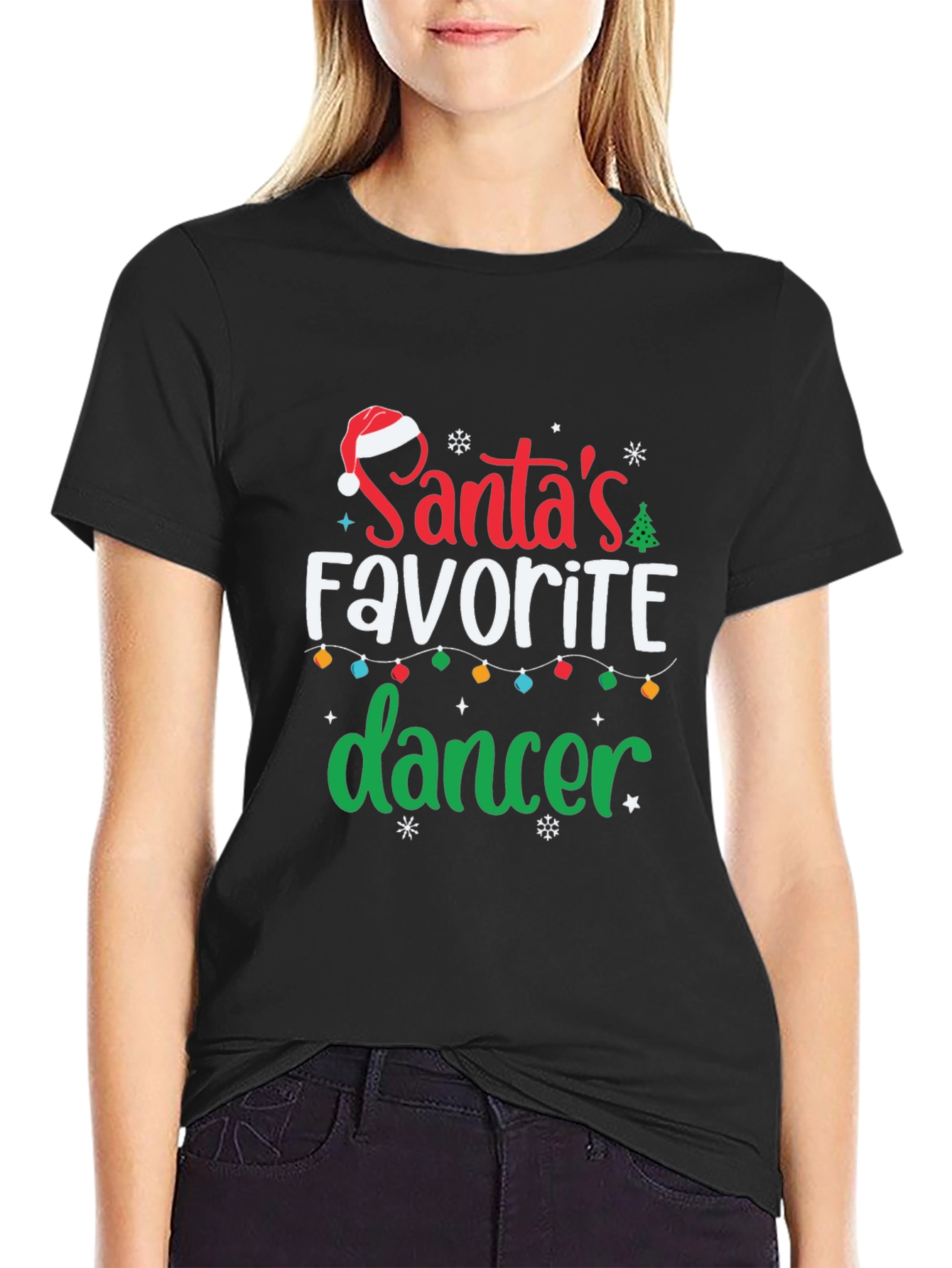 Camiseta Navideña: La Bailarina Favorita de Santa