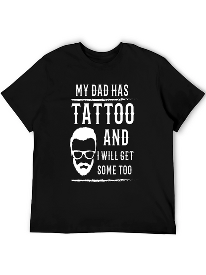 Camiseta Negra Mi Papá Tiene Tatuajes