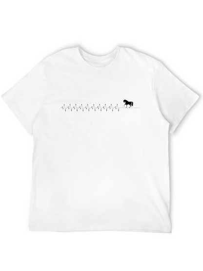 Camiseta Negra Latido de Caballo