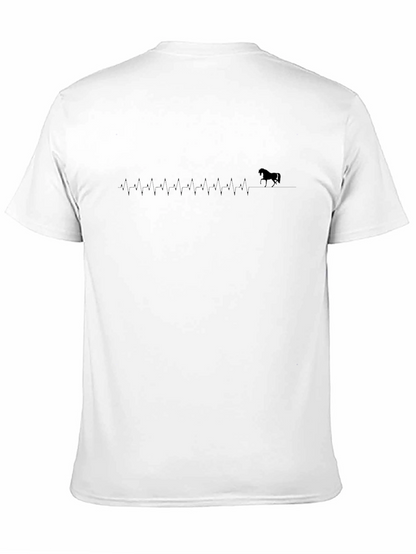 Camiseta Negra Latido de Caballo