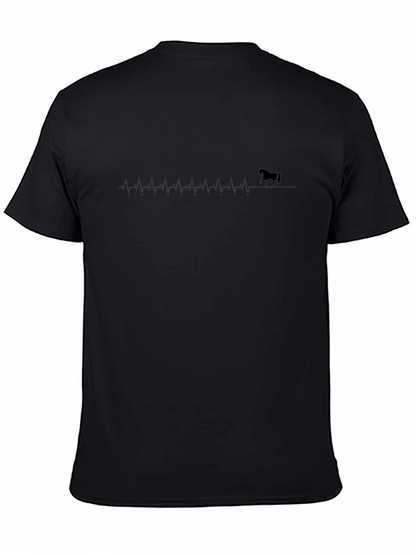 Camiseta Negra Latido de Caballo