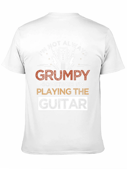 Camiseta Negra con Diseño de Guitarra Grumpy