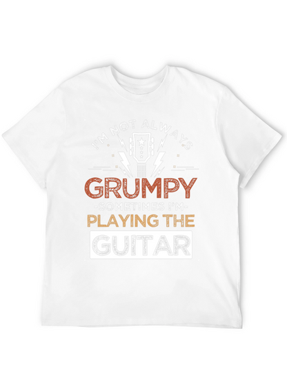 Camiseta Negra con Diseño de Guitarra Grumpy