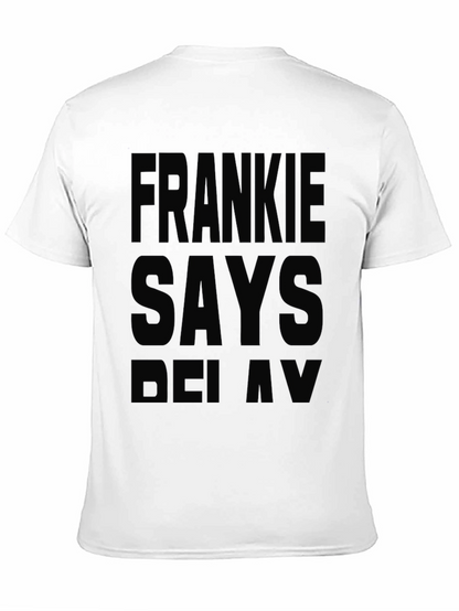 Camiseta Negra Frankie Says Relax - Estilo Casual