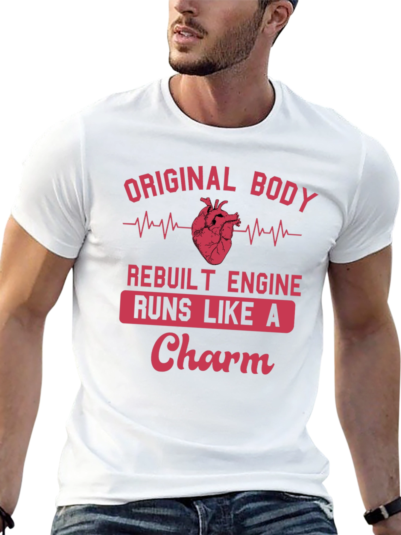 Camiseta Hombre Corazón Reconstruido