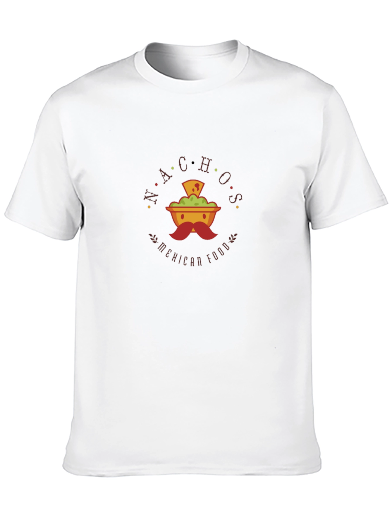 Camiseta Negra con Diseño de Nachos Mexicanos