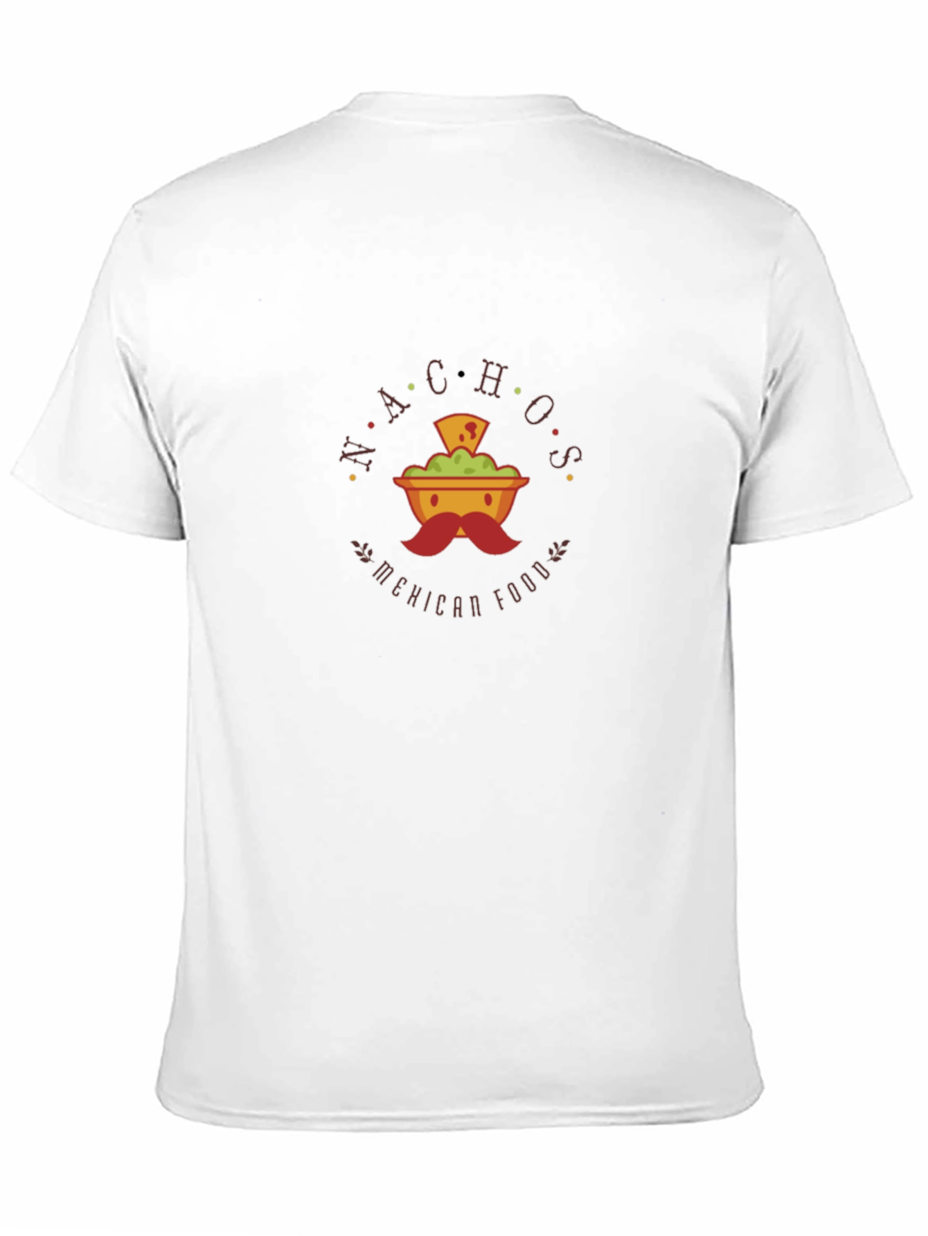 Camiseta Negra con Diseño de Nachos Mexicanos