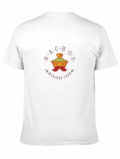 Camiseta Negra con Diseño de Nachos Mexicanos