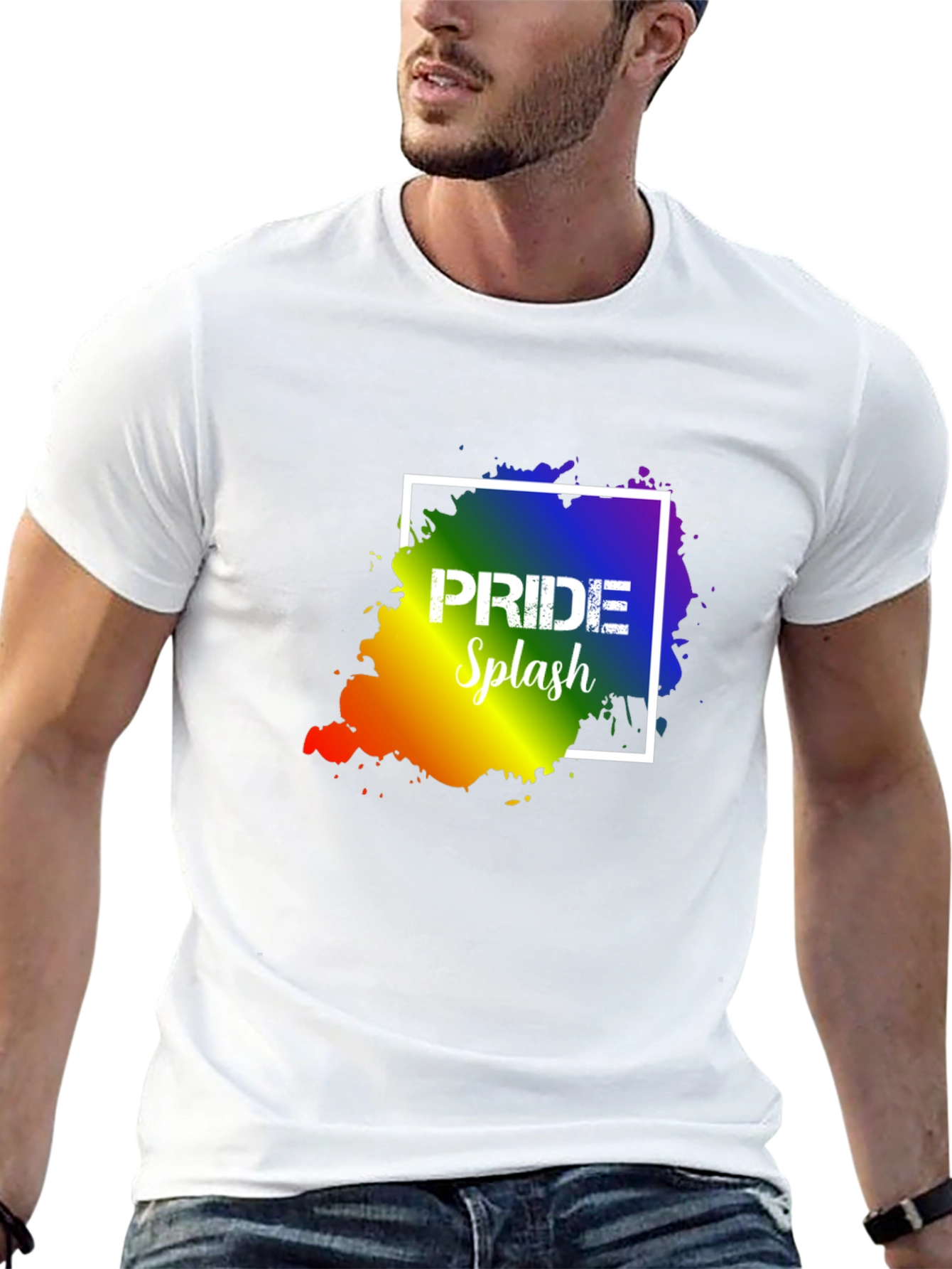 Camiseta Negra con Diseño de Orgullo Gay