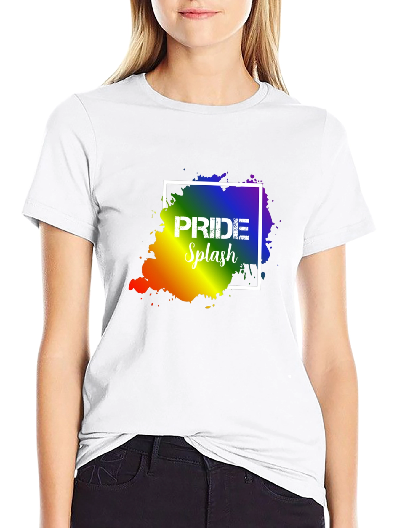 Camiseta Negra con Diseño de Orgullo Gay