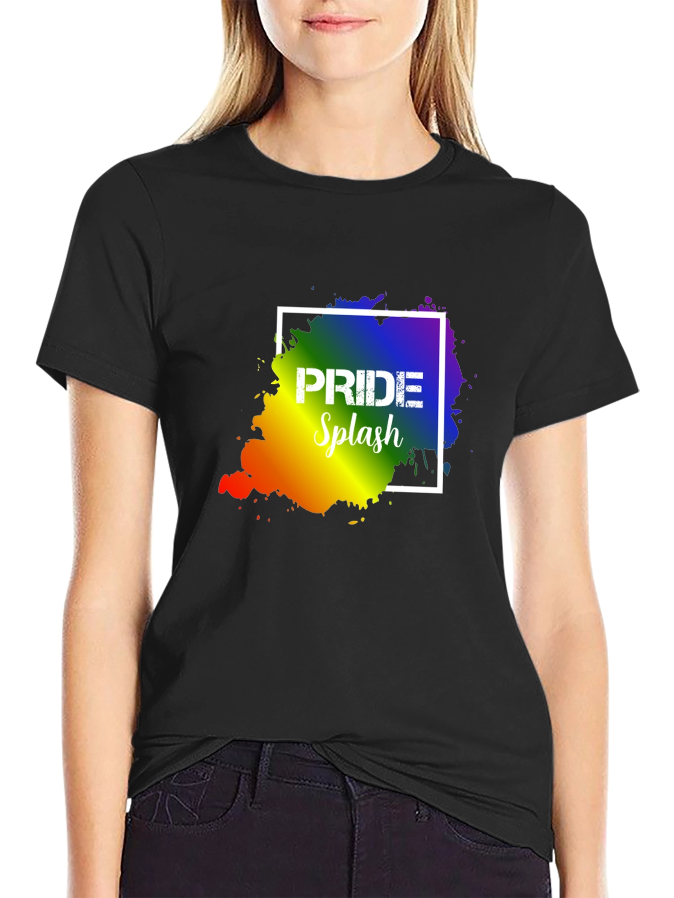 Camiseta Negra con Diseño de Orgullo Gay
