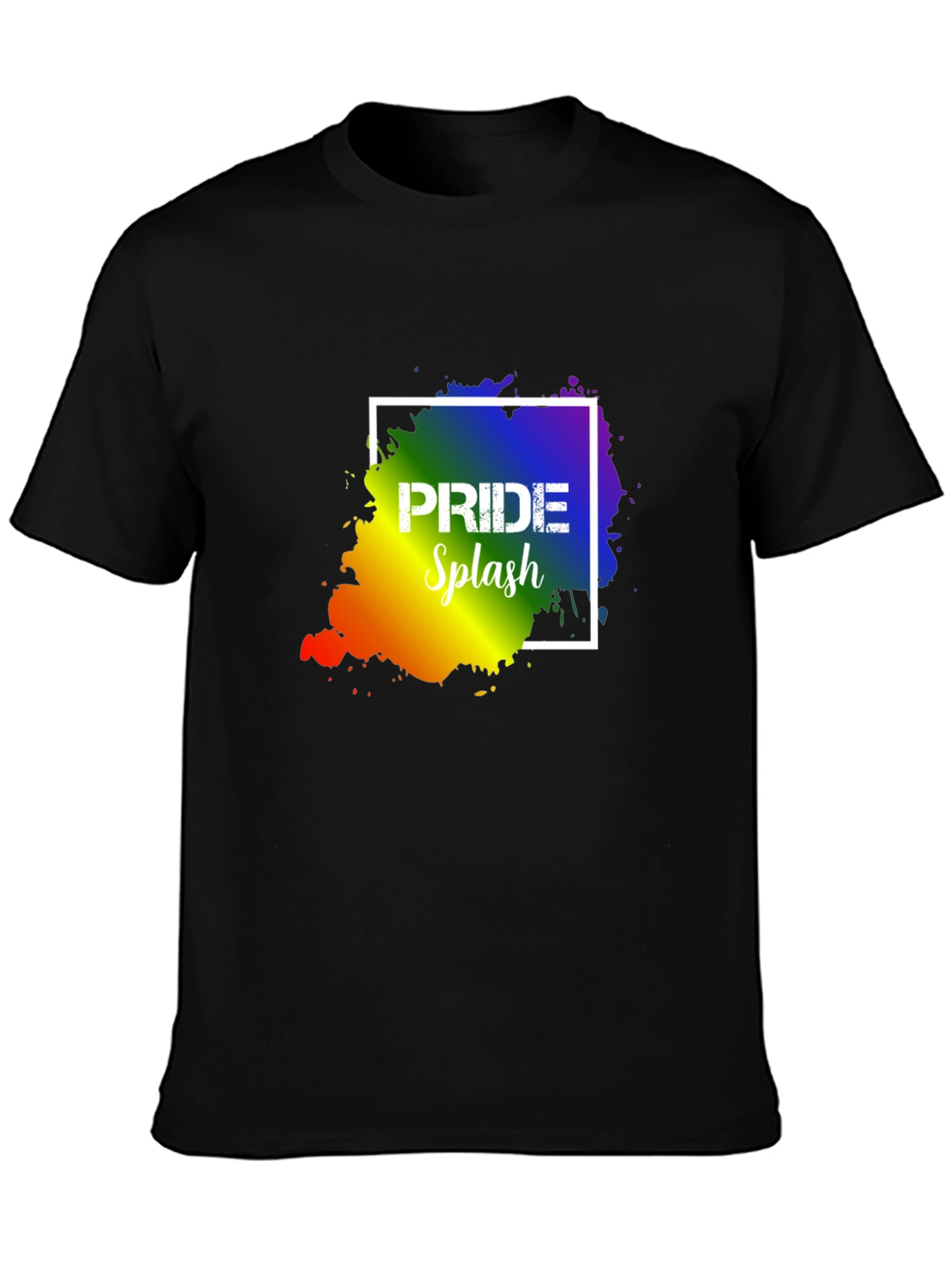 Camiseta Negra con Diseño de Orgullo Gay