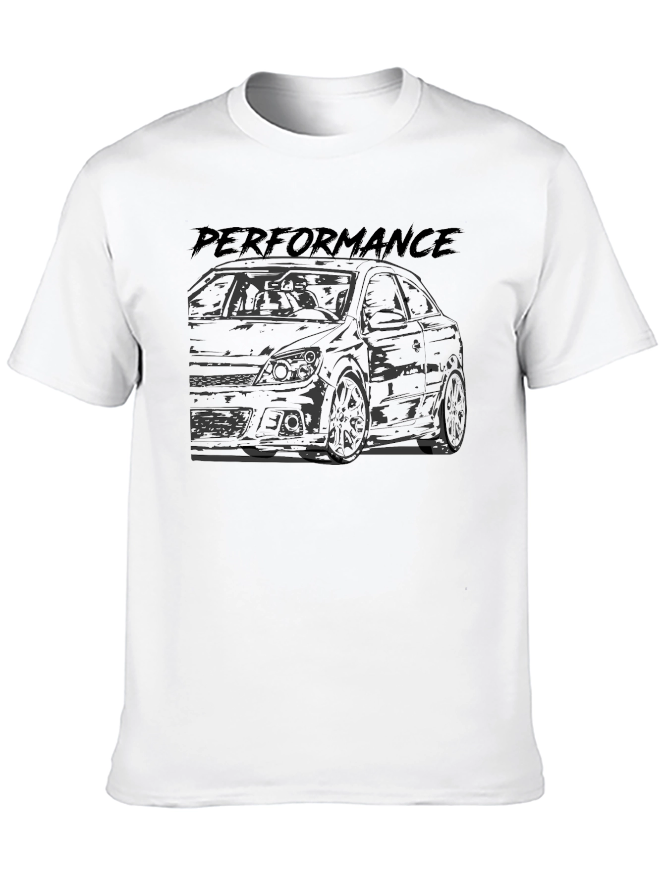 Camiseta Negra Performance Diseño de Coche