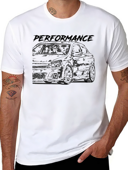Camiseta Negra Performance Diseño de Coche