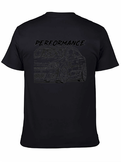 Camiseta Negra Performance Diseño de Coche