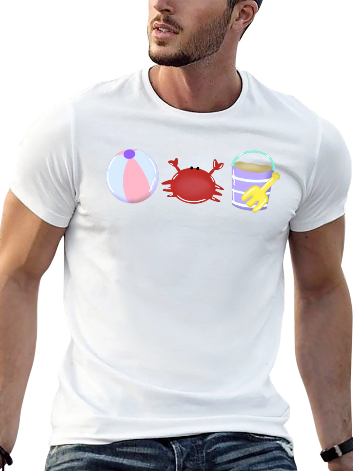 Camiseta de Playa con Diseño Divertido