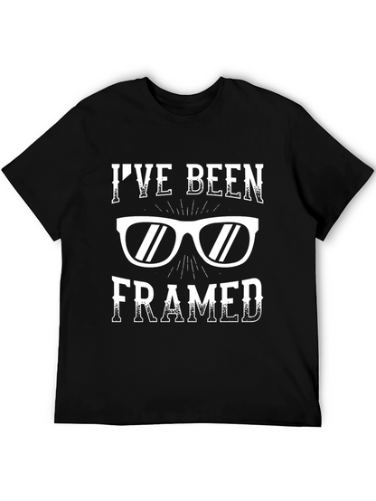 Camiseta Negra Humorística Ive Been Framed