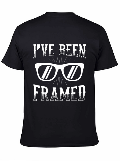Camiseta Negra Humorística Ive Been Framed